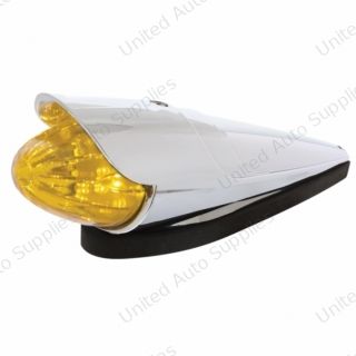 19 LED Watermelon Grakon 1000 Style Cab Light Kit With Visor - Amber LED/Amber Lens