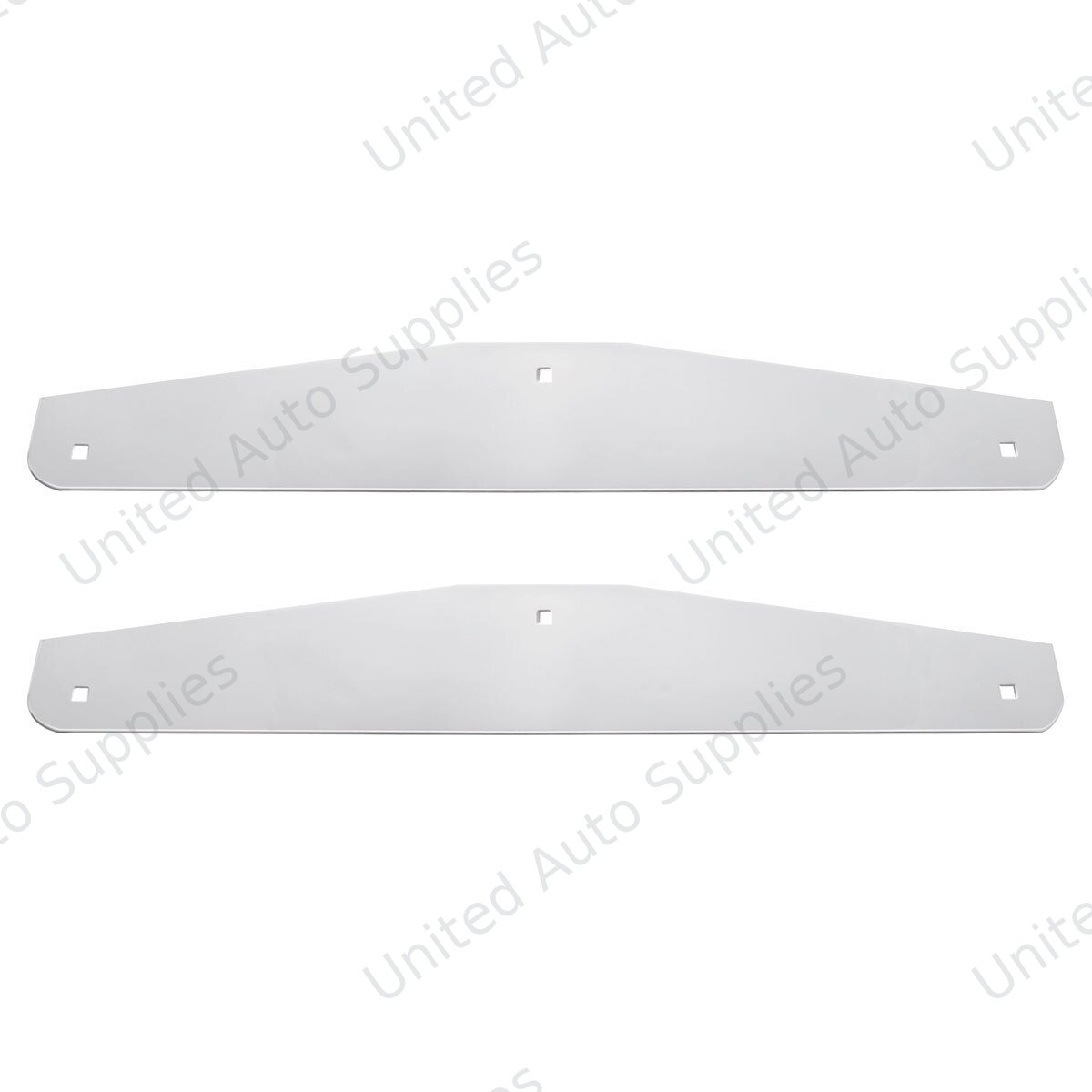 24" X 4" Stainless Steel Bottom Mud Flap Plate - Bolt Thru (Cbox/Pair)