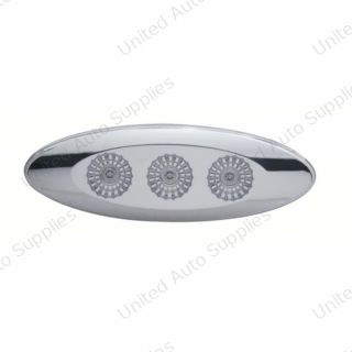 3 LED Slim Profile Reflector Light (Clearance/Marker) - Amber LED/Clear Lens