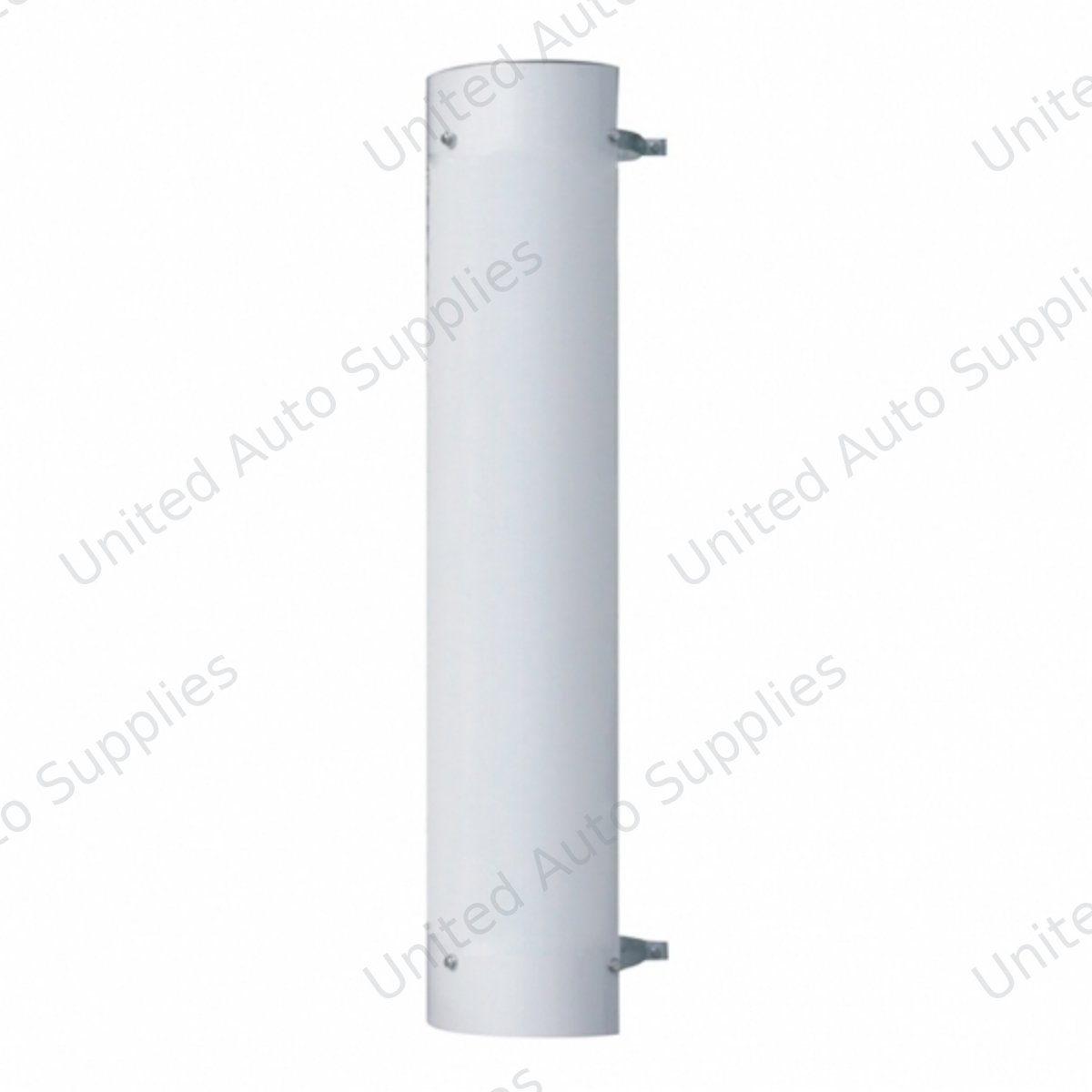 48" Tall 180 Degree Stainless Exhaust Muffler Shield For 5" Diameter Exhaust - Plain