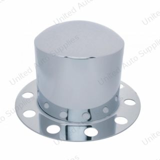 Stainless Dome Rear Axle Cover 2PC Kit For 33mm Nut Cover - Steel/Aluminum Wheel