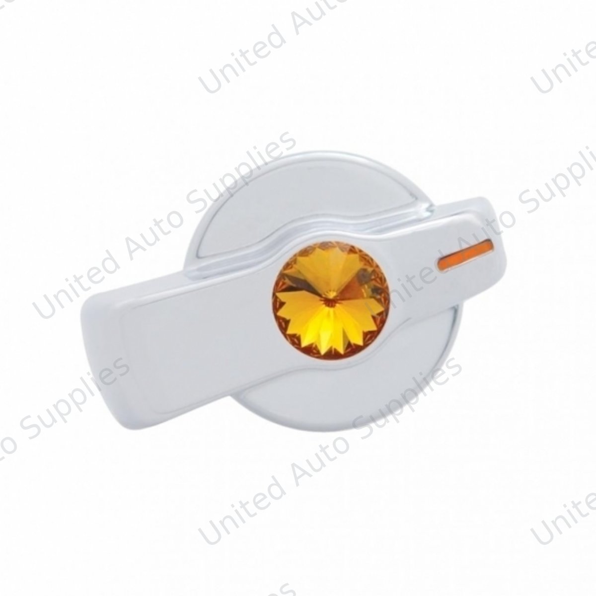 A/C Knob (Newer Model) With Amber Crystal For 2005-2010 Freightliner
