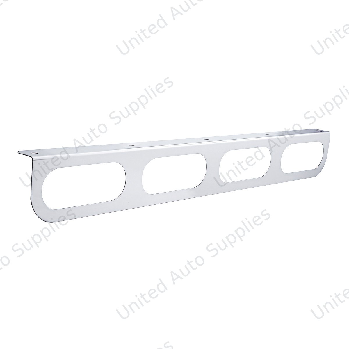 Stainless Light Bracket With 4X Oval Light Cutouts