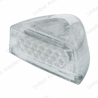 37 LED Turn Signal Light With Clear Base For 1987-2007 Peterbilt 379/378/357 - Amber LED/Clear Lens