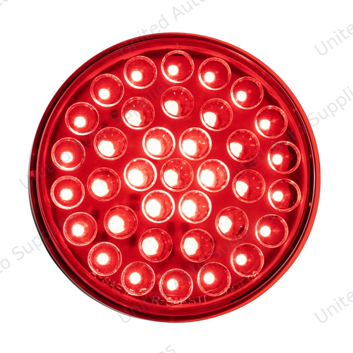 36 LED 4" Round Stop/Turn/Tail Light - Red/Red Lens