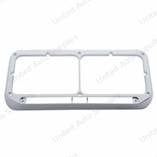 Rectangular Dual Headlight Bezel - LED Cutout (Bulk)