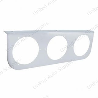 Stainless Light Bracket With 3X 4" Light Cutouts