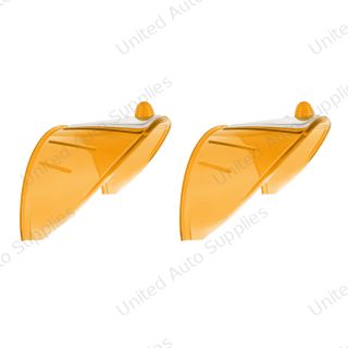7" Headlight Visor, Amber (Pair)