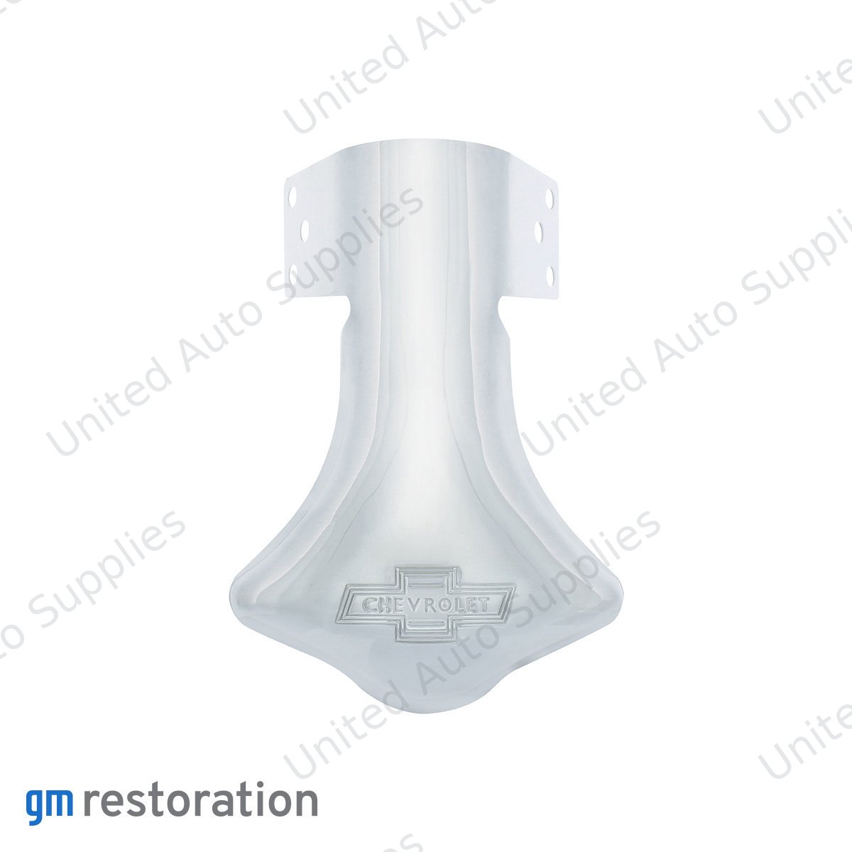 Stainless Steel "Chevrolet" Script Bowtie Logo Exhaust Deflector