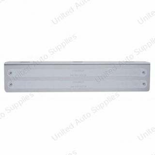 12-3/4" Stainless Light Bracket With 2X 14 LED 12" Light Bars - Red LED/Chrome Lens