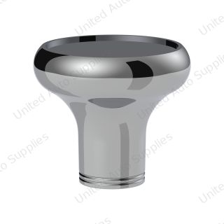 1/2"-13 Thread-On Aluminum Round Shift Knob - Chrome