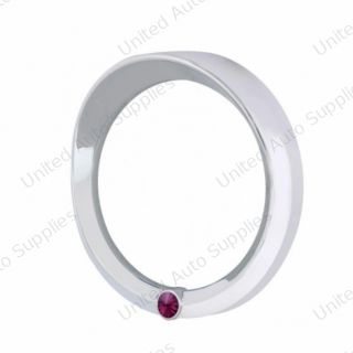 Signature Series Speed/Tachometer Gauge Cover With Visor For 2006+ Peterbilt -Purple Crystal