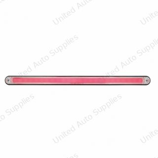 24 LED 12" GloLight Bar With Black Housing - Red LED/Clear Lens