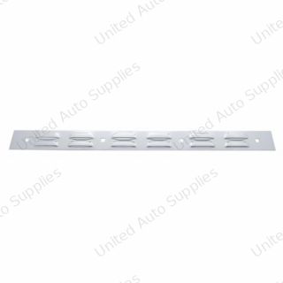 2" X 24" Chrome Louvered Top Mud Flap Plate - Bolt Thru