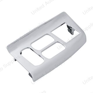 Chrome Plastic Window Switch Panel For 1999-2010 Peterbilt 387 - Driver