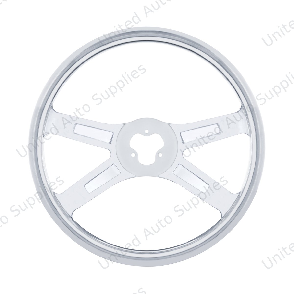 18" Stainless Steel 4 Spoke Steering Wheel