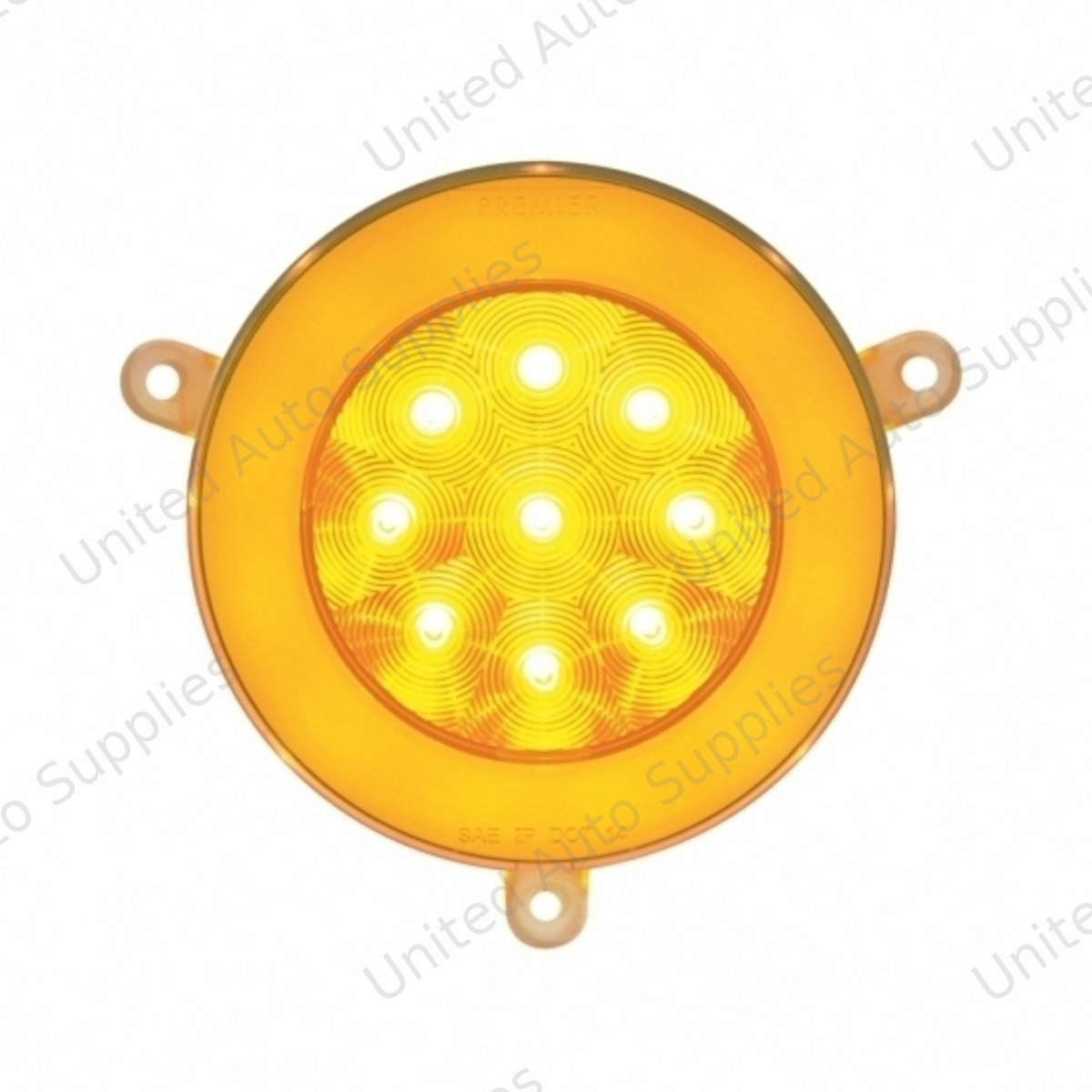 GloLight 21 LED Daytime Running Light For 2005-2010 Freightliner Century -Amber LED/Clear Lens