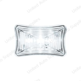 3 LED Rectangular Auxiliary Light-White LED/Clear Lens