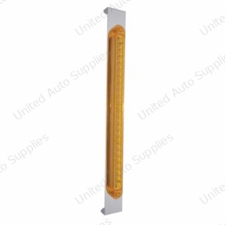 Mirror Bracket With 23 LED 17-1/4" Light Bar - Amber LED/Amber Lens