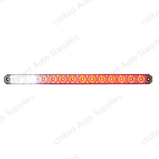 17" 27 LED Low Profile Light Bar (Stop, Turn & Tail) With Back-Up Light - Red & White LED/ Red & Clear Lens
