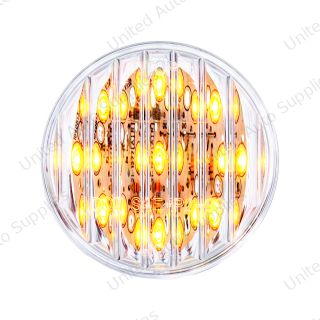 9 LED 2" Round Light (Clearance/Marker) - Amber LED/Clear Lens