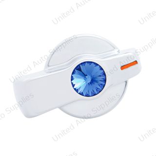 A/C Knob (Newer Model) With Blue Crystal For 2005-2010 Freightliner
