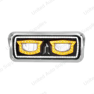 High Power Blackout LED Headlight With Turn Signal And Position Light-Passenger