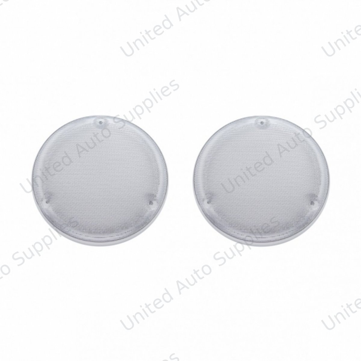Chrome 6-3/4" Round Speaker Cover For Various Freightliner & Kenworth Models (Pair)