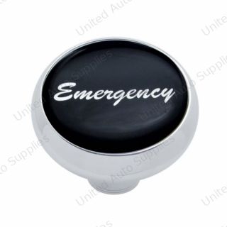 "Emergency" Deluxe Air Valve Knob - Black Glossy Sticker