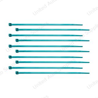 6" Nylon Cable Zip Ties - Blue (10-Pack)