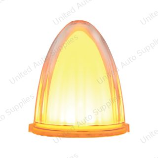 GloLight 9 LED Dual Function Watermelon Grakon 1000 Style Cab Light - Amber LED/Clear Lens