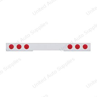 Chrome Light Bar With Six 4" Lights & Stainless Steel Bezel