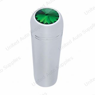 1-7/8" Short Aluminum Toggle Switch Extension With Crystal For Kenworth - Green Crystal (2-Pack)