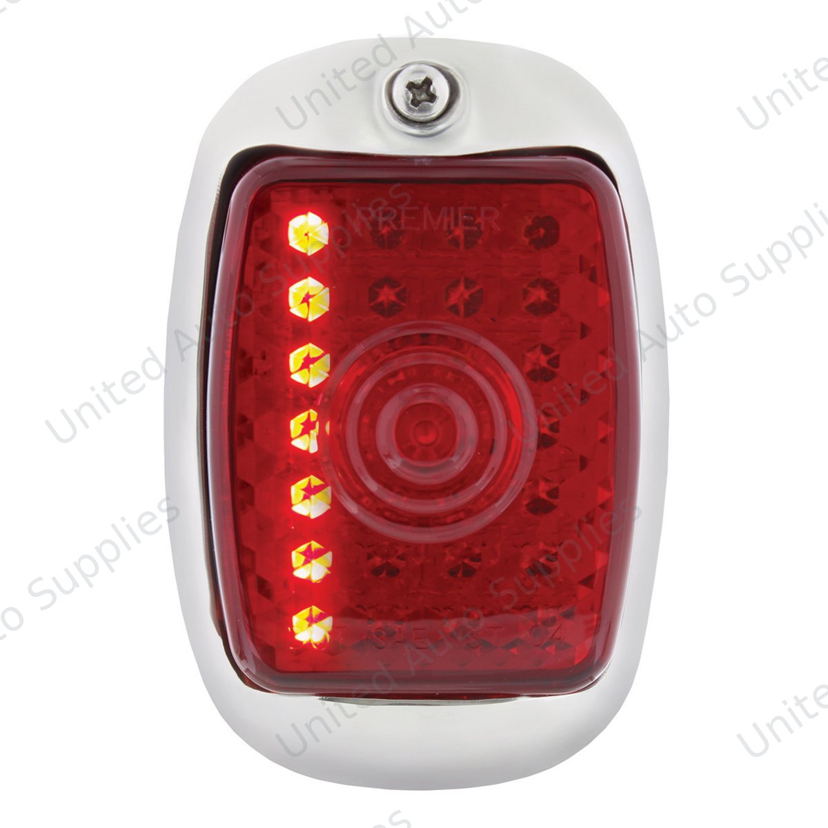 27 LED Sequential Tail Light Assembly With SS Housing For 1940-53 Chevy & GMC Truck - L/H