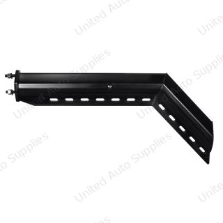 30" Black 45-Degree Angled Heavy Duty Mud Flap Hangers - 2.5" Bolt Pattern (Pair)
