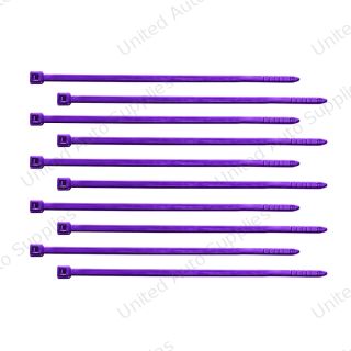 4" Nylon Cable Zip Ties - Purple (10-Pack)