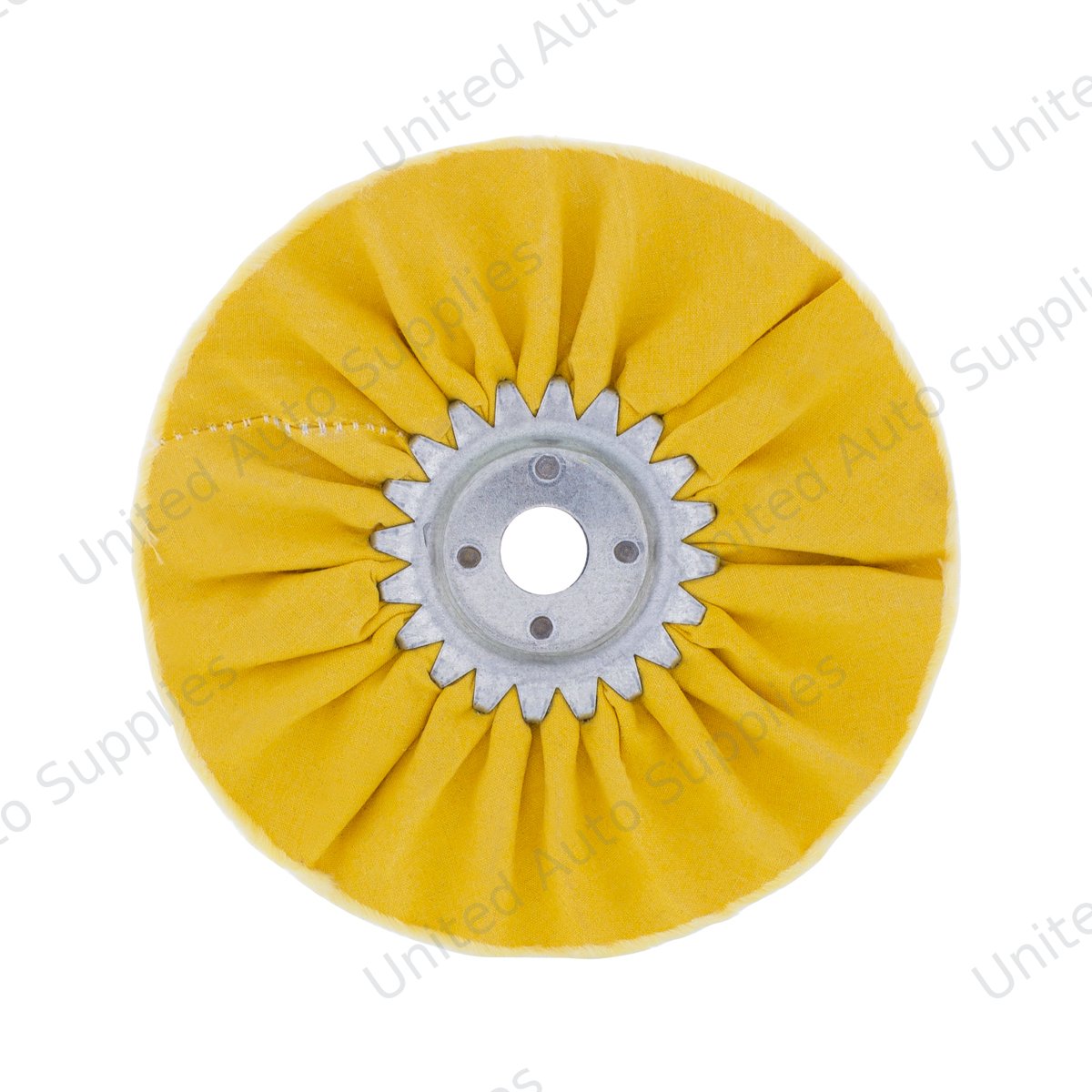 6" Yellow Treated Airway Buff - 5/8" & 1/2" Arbor