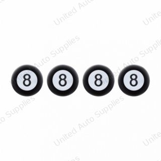 "8" Ball Tire Valve Caps (4-Pack)
