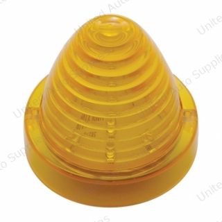 13 LED Beehive Truck-Lite Style Cab Light - Amber LED/Amber Lens