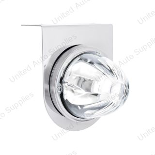 UltraBurst Glass Watermelon Light With Stainless Steel Light Bracket Kit-White LED/Clear Lens