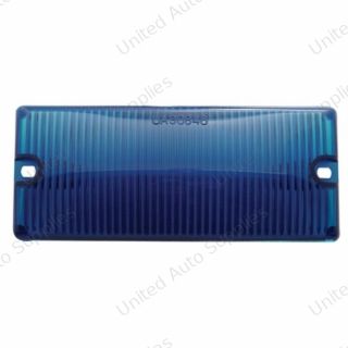 2-3/16" x 5-3/16" Door Light Lens - Blue