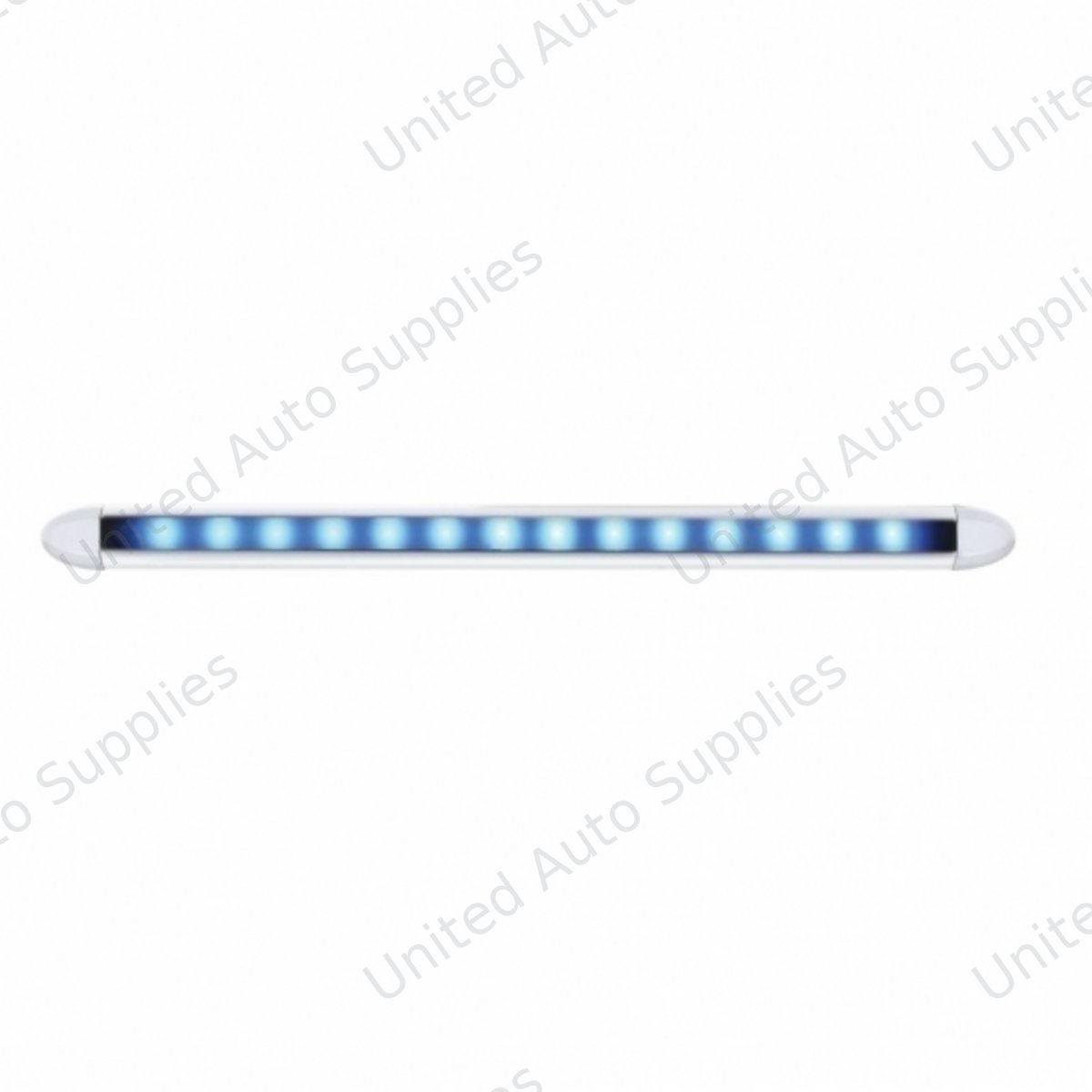 14 LED 6" Slim Light Bar - Blue LED/Clear Lens