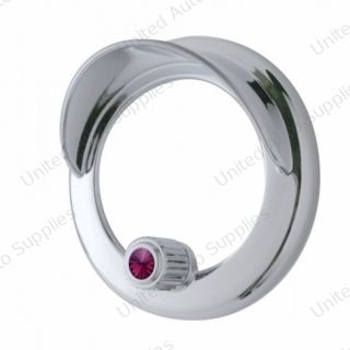 Clock Bezel With Visor For Freightliner Century/Coronado/Columbia - Purple Crystal