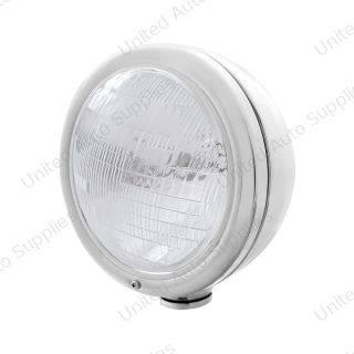 Stainless Steel Classic Headlight 6014 Bulb