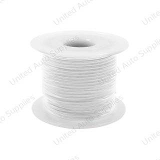 100 Ft. 16 AWG Long Primary Wire Roll - White