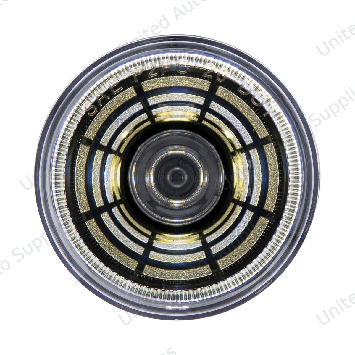 Abyss 4 LED 2.5" Round Clearance/Marker Light - White LED/Clear Lens
