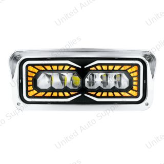 High Power 9 LED Headlight With LED Turn Signal & Position Light-Passenger
