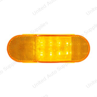 8 LED Mid-Trailer Turn Signal Light - Amber LED/Amber Lens (Card)