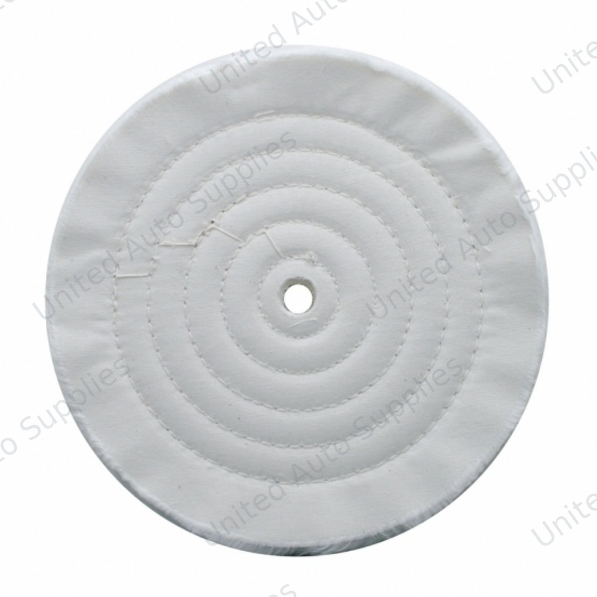 8" White Soft Muslin Buff - 1/8" Arbor