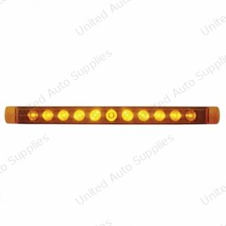 11 LED 17" Turn Signal Light Bar - Amber LED/Amber Lens (Bulk)